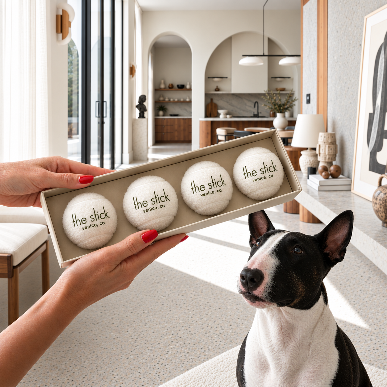 Fetch gift box and dog toys